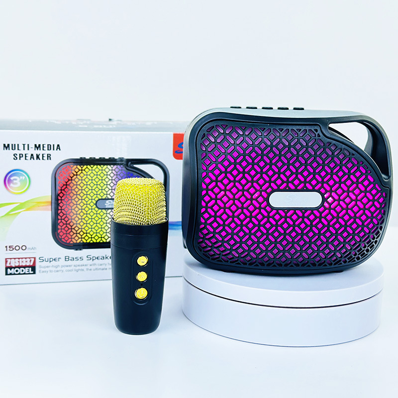 Popular Zqs1337 Portable High-Quality Stereo Outdoor Household Karaoke Mini Bluetooth Speaker