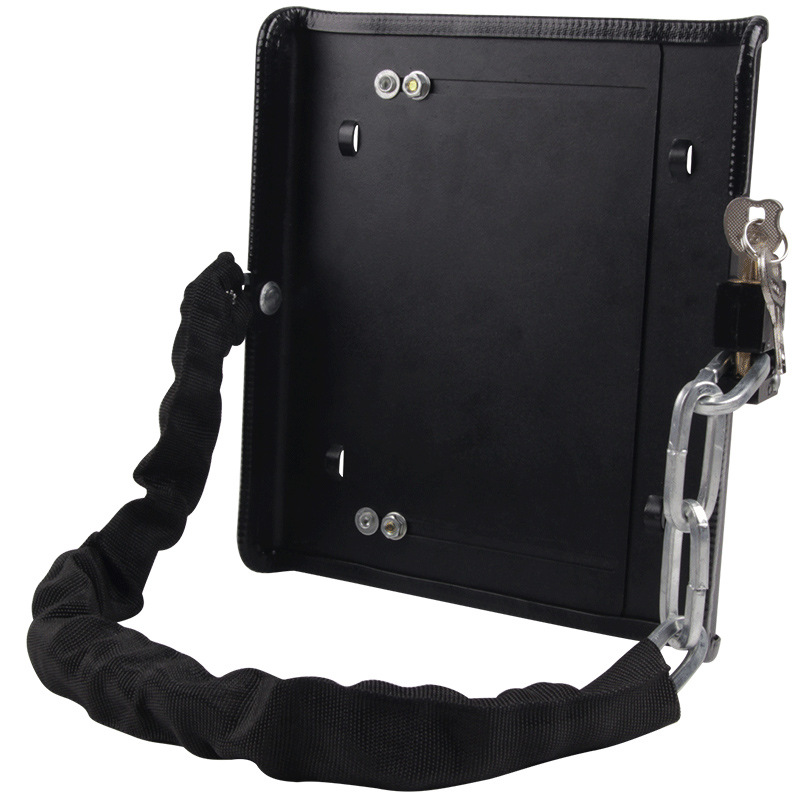 加厚电动车电瓶防盗锁纯铜锁芯 电池锁踏板保护盖加粗链条可调节-报价