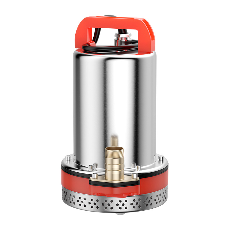 ali612v水泵家用抽水浇菜电动车电瓶农用灌溉抽水机直流潜水泵48v