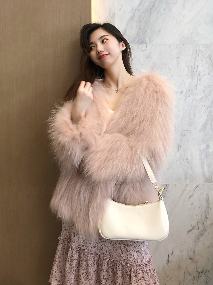 2022秋冬新款貉子毛狐狸皮草外套女中长款海宁毛毛大衣时尚年轻款
