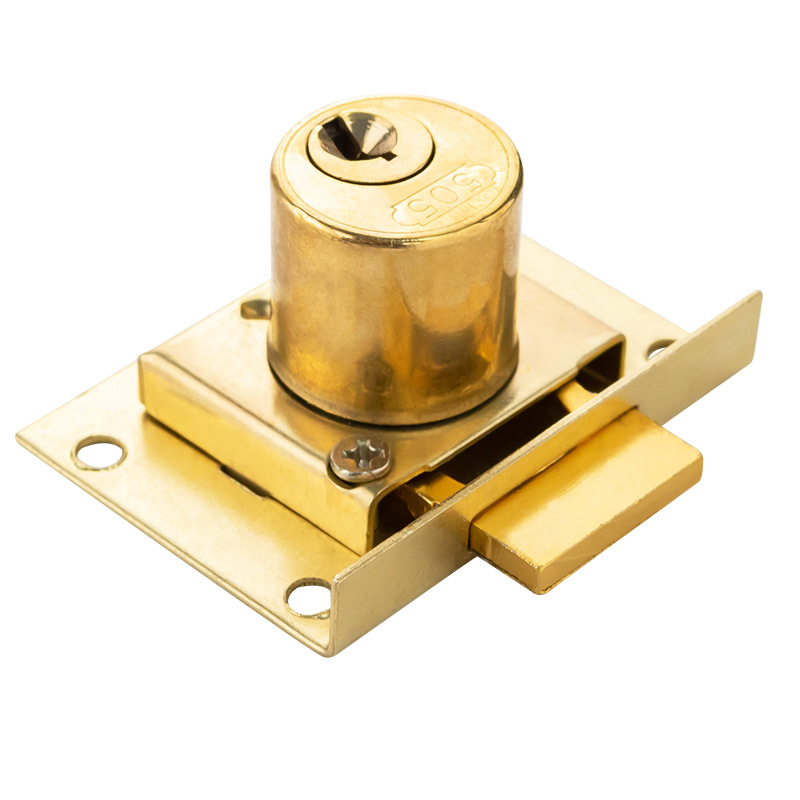 老式抽屉锁办公桌文件柜锁505家具锁衣柜门锁808柜子锁暗装抽斗锁