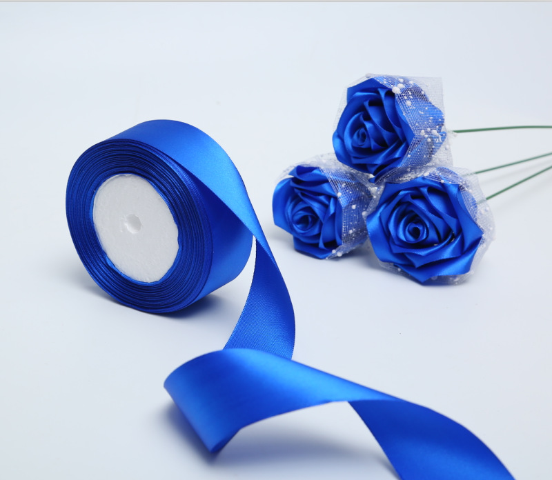 手工4cm丝带玫瑰花全套材料制作diy彩带绸带玫瑰花材料包装纸套装