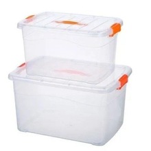 迷你大号水箱全新储水箱透明加厚长方形养鱼箱方桶收纳箱带盖塑料
