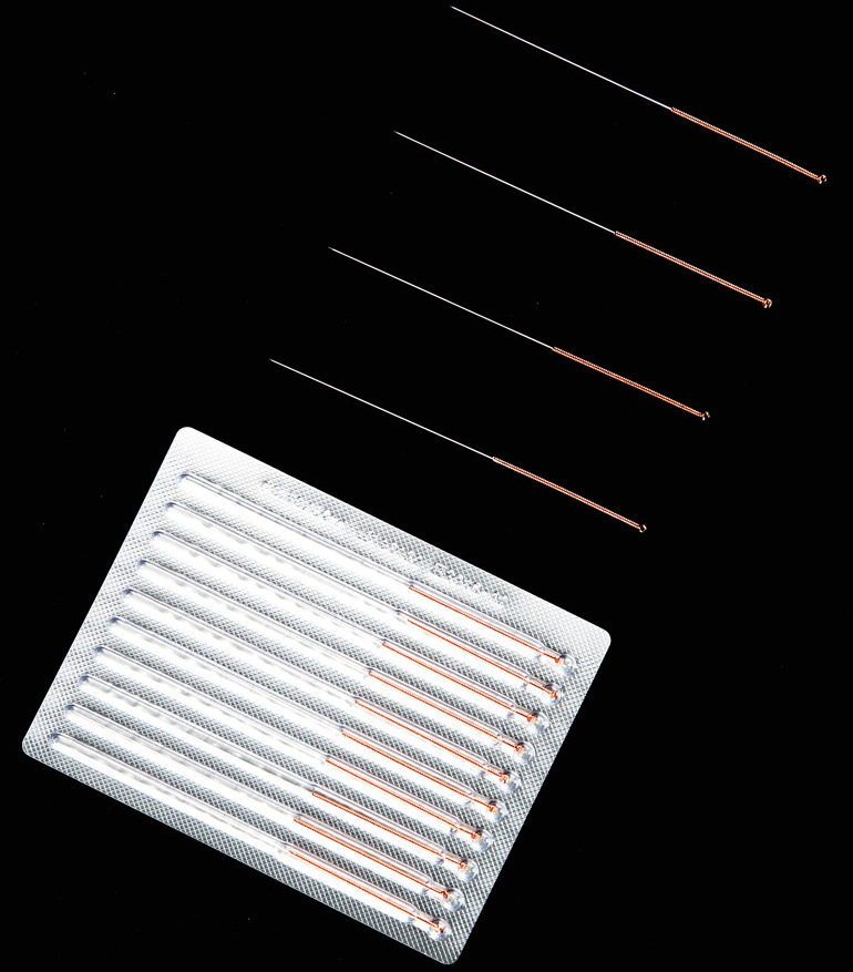 华佗针灸针一次性使用针灸针 承臻铜柄10支一板整盒100只