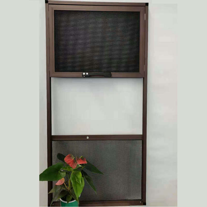 免打孔三推纱金刚网纱窗免打孔外平开窗纱窗网自装铝合金纱窗