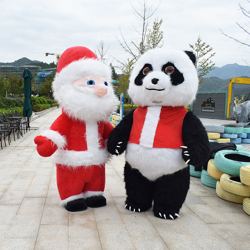 厂家直销充气大熊猫人偶服北极熊大型活动表演宣传演出玩偶道具服