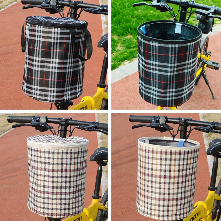 电动自行车车筐前车筐篮子儿童折叠单车通用框筐车头前置挂蓝篓子