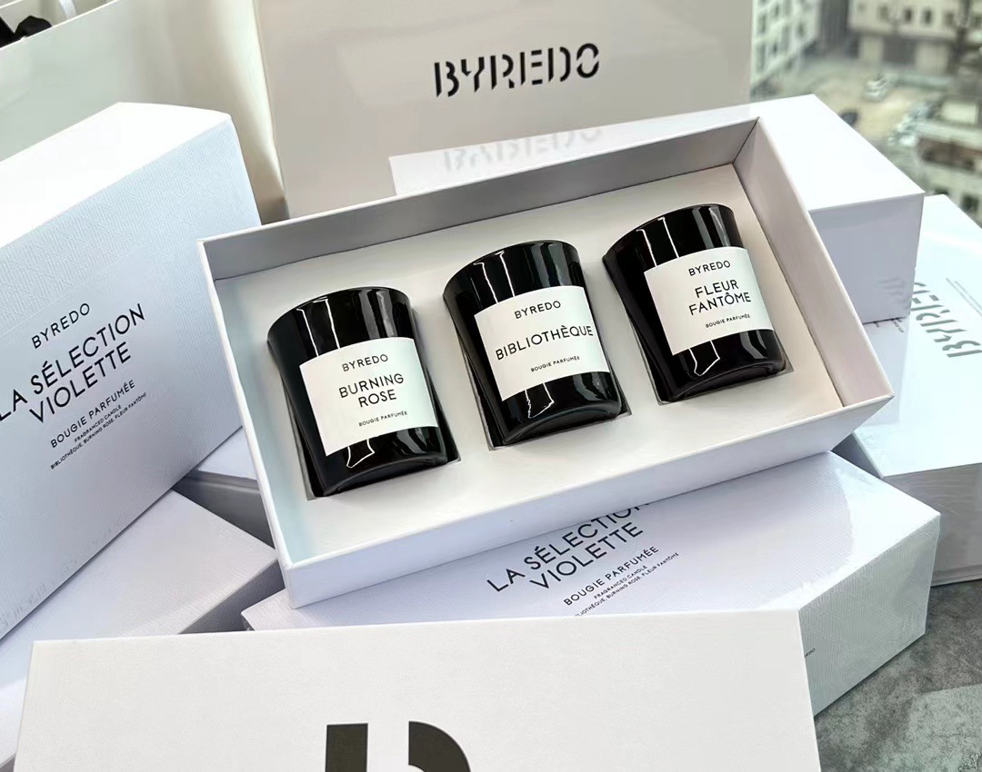 byredo香薰蜡烛三个装百瑞图书馆树屋居家室内香氛套盒70g-阿里巴巴