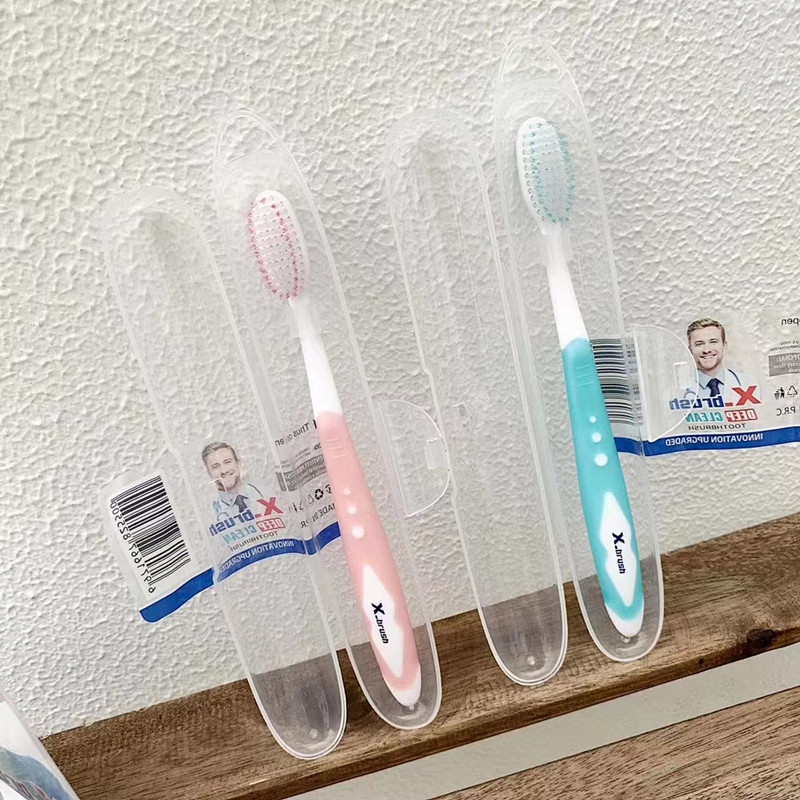 US X-brush High-End Soft-Bristle Toothbrush 12 Independent Packaging Adult Home Use Travel Toothbrush Factory Wholesale