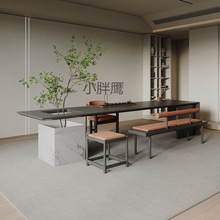 LFD新中式简约现代泡茶实木茶台侘寂风设计师禅意茶几轻奢茶桌椅