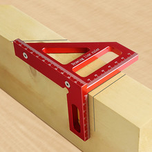 铝合金三角尺 公制英制45°/ 90°画线尺刻度尺多功能尺木工工具
