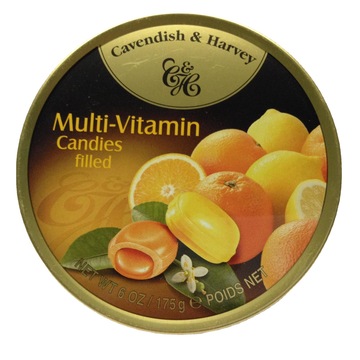 批发供应德国进口嘉云糖多维水果味200克休闲零食 9盒一组