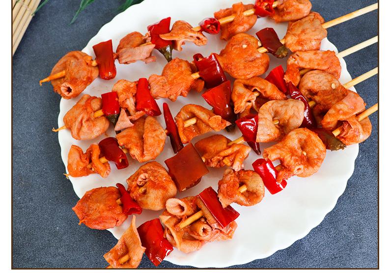 奇异串泡椒鸽肚串商用调理腌制烧烤大串鸡肚烤串食材半成品20串