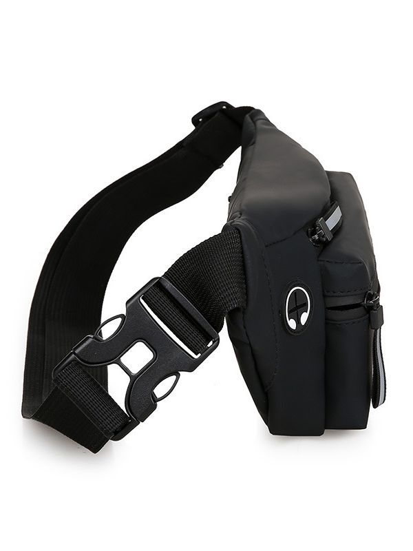 Men's Mobile Phone Waist Bag Black Stall Casual Waterproof Men's Chest Bag Outdoor Running Sports Crossbody Bag Foreign Trade