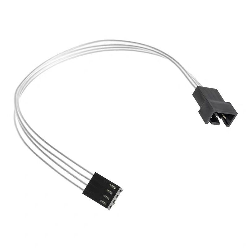 一分三电脑线pwm温控散热风扇扩展线镀银线机箱一拖三hub集线器