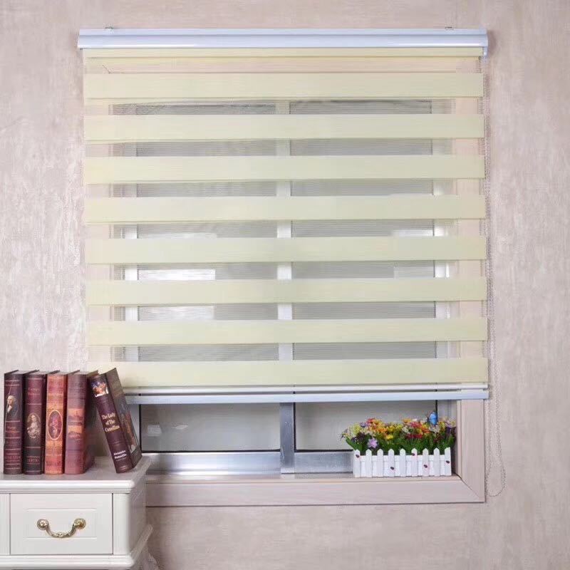 Louver Curtain Roller Shutter Day & Night Curtain Double Roller Blind Day & Night Curtain Shading Curtain Curtain Rod Tracery Factory Direct Sales