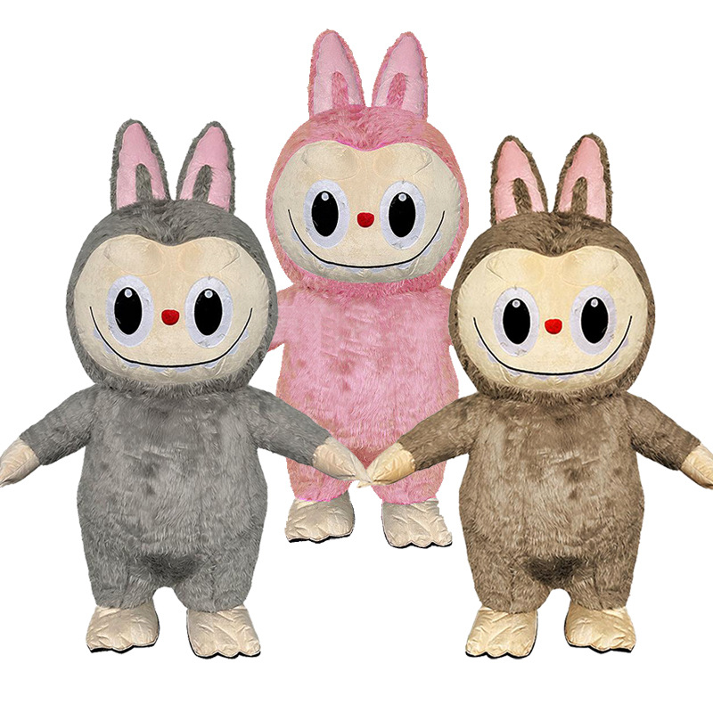 POPMART泡泡玛特LABUBU拉布布充气人偶服玩偶装Mascot Costume