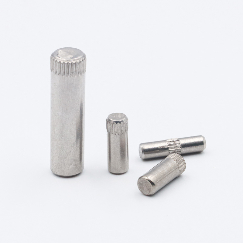 Stainless Steel Knurling Pin Shaft Pin Hinge Pin Toy City Connecting Rod Lock Cylindrical Positioning Pin Rubbing Shaft Knurling Pin