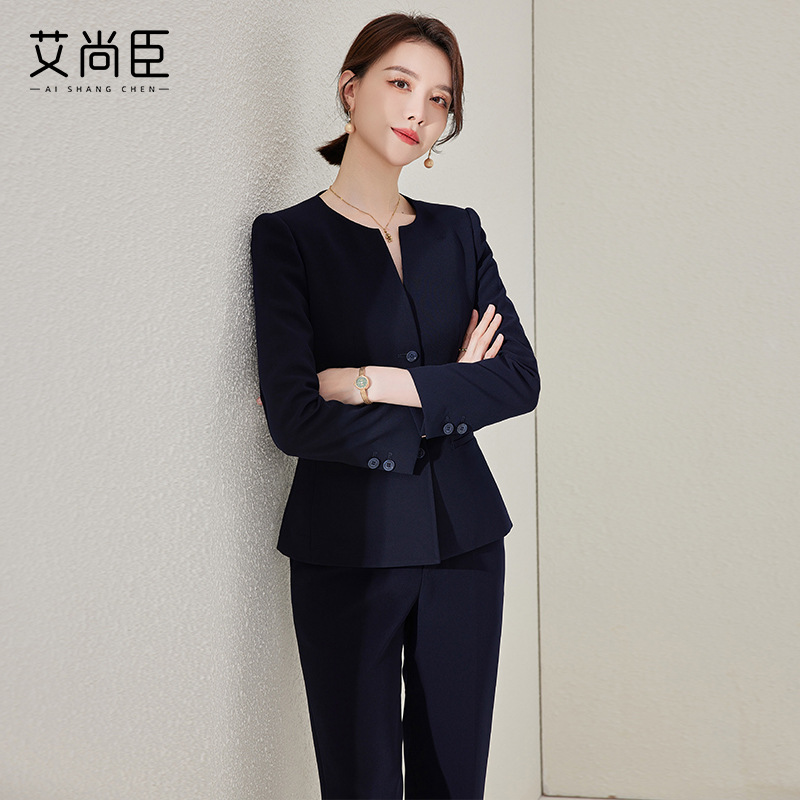 气质西装套装女春秋酒店经理工作服高端气质公务员面试正装小西服