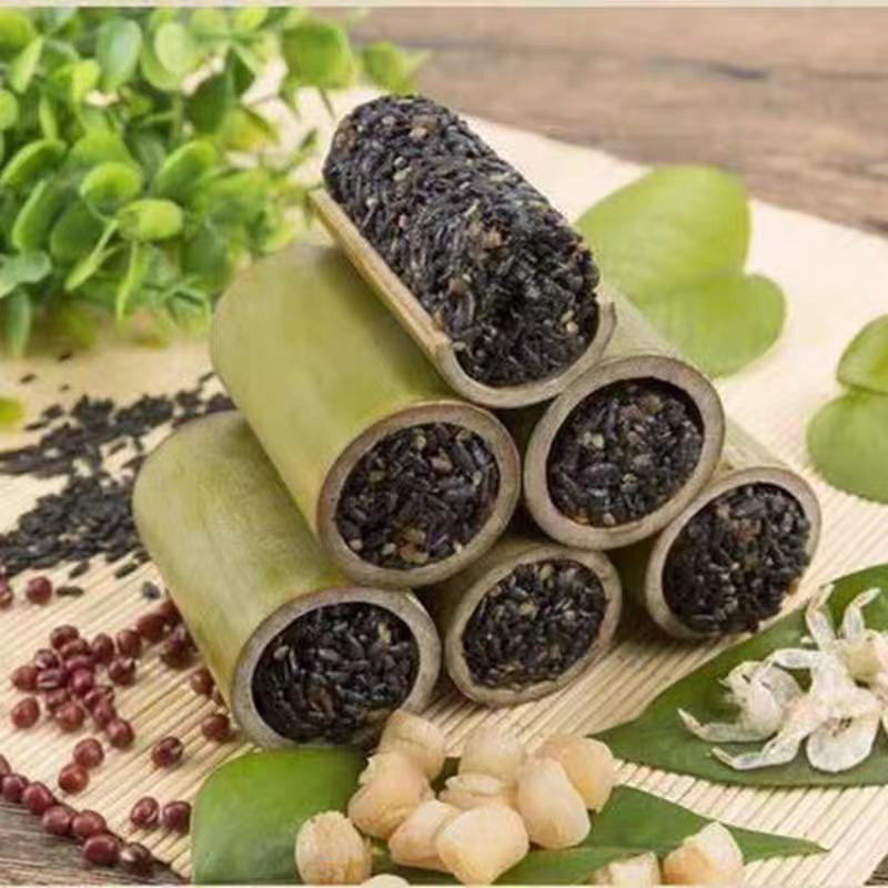 金恩厨房草袋竹筒香手抓乌米饭240g*16速冻早餐糯米畲族点心-阿里巴巴