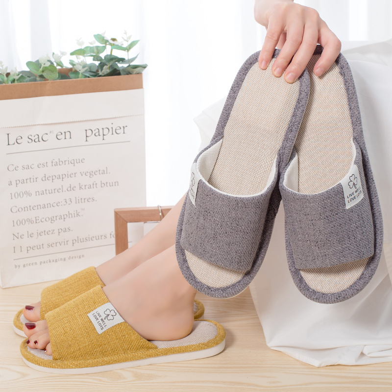 Factory Hot Sale Fashion Women's Four Seasons Linoleum Floor Board Slippers Home Indoor Couple Comfortable and Non-Slip Slippers Summer Wholesale
