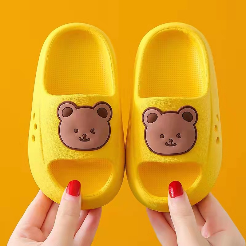 Factory Direct Sales Wholesale Children's Slippers Summer Boys and Girls Baby Cartoon Toe Box Soft Bottom Non-Slip Shit Feeling