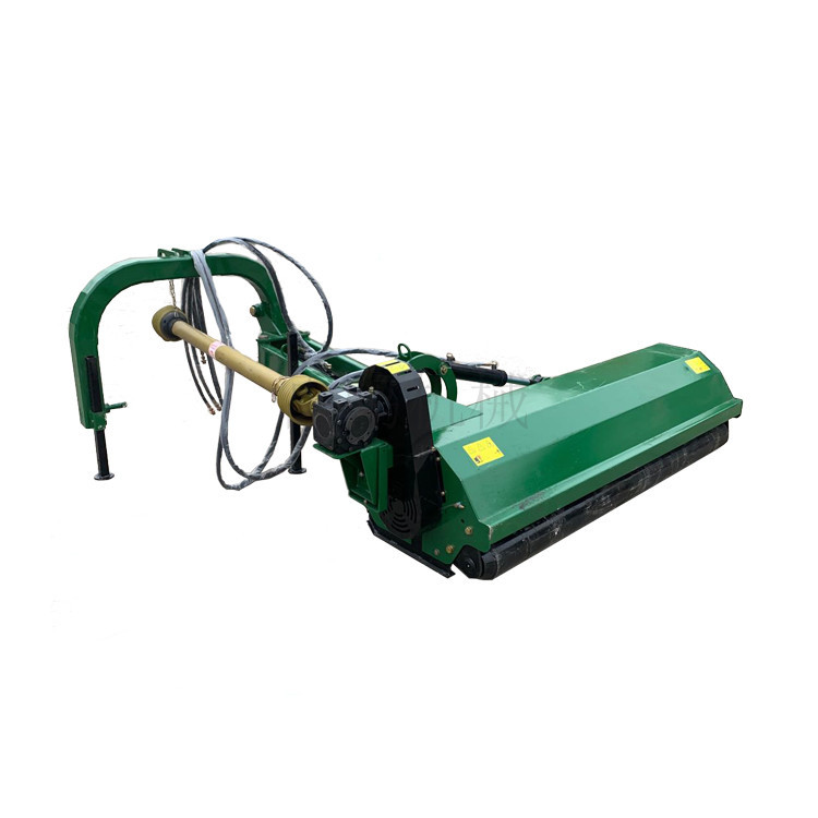 拖拉机带agf-140型侧挂式打草机出口液压割草机秸秆粉碎还田机