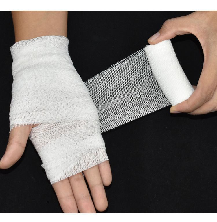 华晨牌脱脂纱布绷带卷10cm*6米*10卷/包 包扎绷带 固定绷带卷