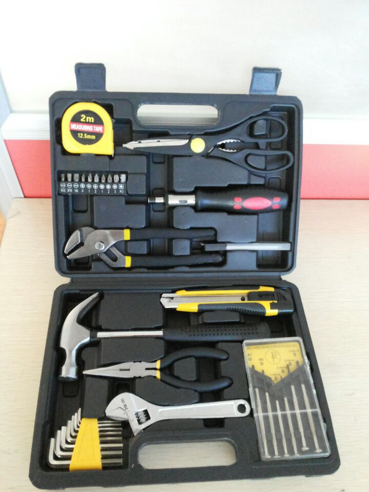 家庭自行车手动修理工具组合套装 汽车应急修车工具拆车修理工具