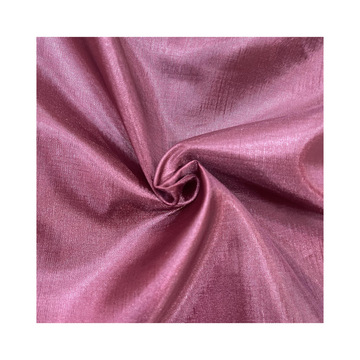 玫红现货塔夫绸面料仿真丝有光泽有质感100% 涤纶现货女裙子睡衣