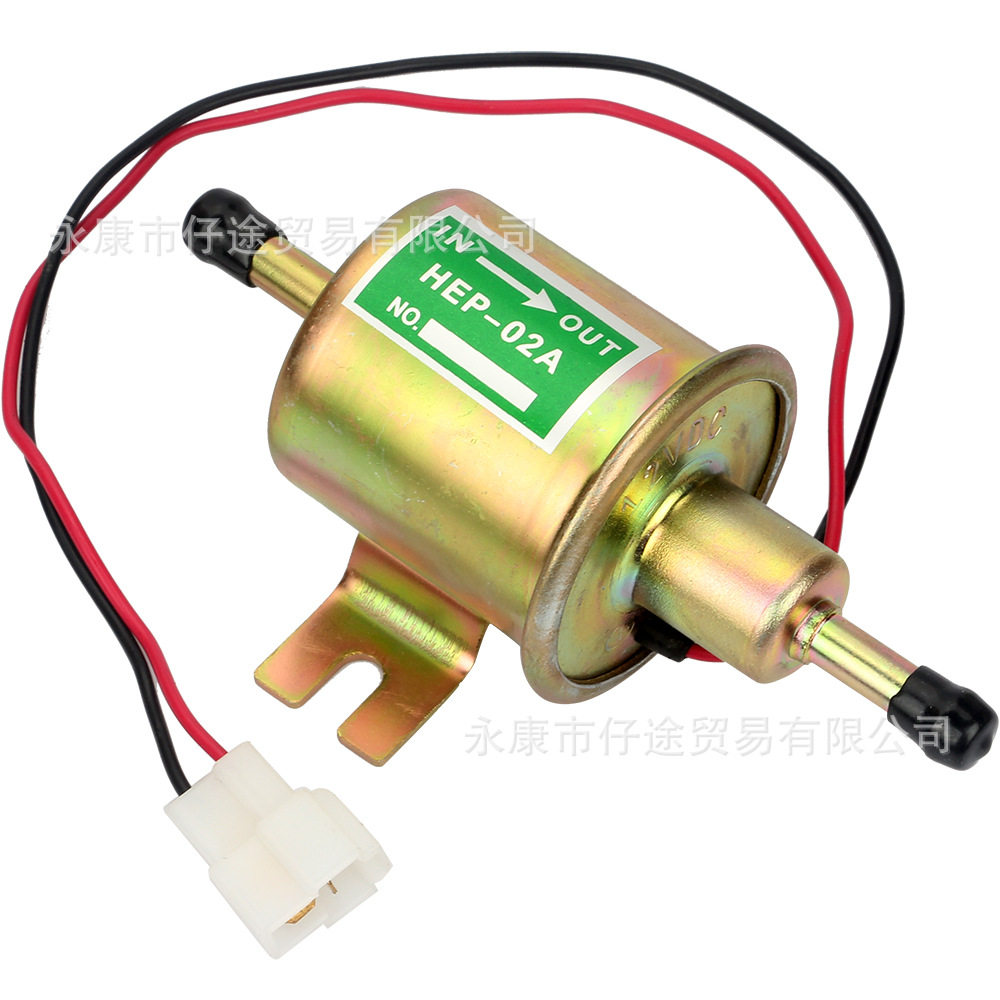汽车改装配件hep-02a电子泵燃油泵12v/24v汽油泵抽油泵外置柴油泵