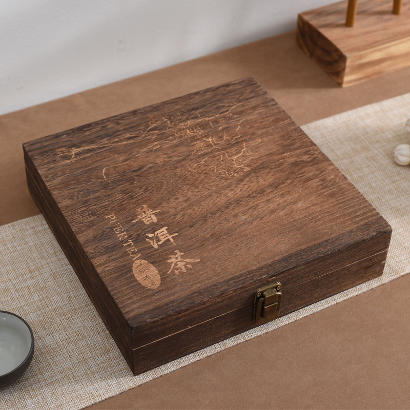 茶叶包装盒福鼎白茶木盒普洱茶木盒创意通用木质储茶礼盒子