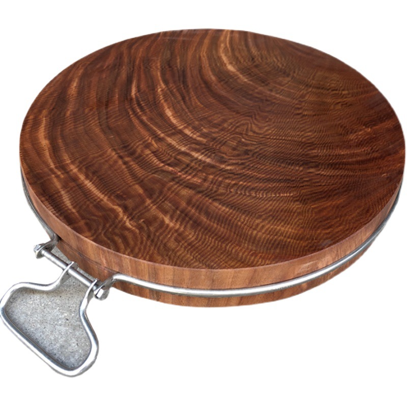 越南蚬木砧板龙州铁木菜板防霉刀板实木家用圆形菜墩案板