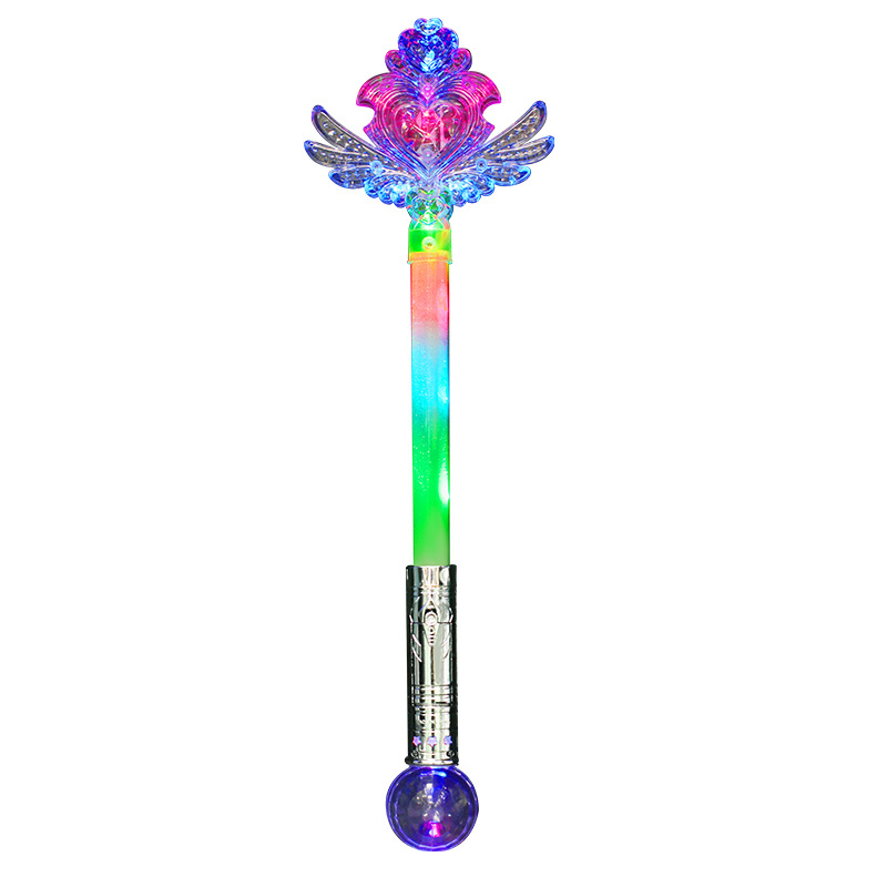 Aisha Children's Magic Stick Wholesale Princess Toy LED Light Magic Wand Frozen Girl Luminous Snowflake Stick