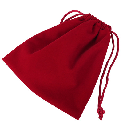 红色绒布袋定制珠宝首饰束口丝绒收纳袋绒布束口袋
