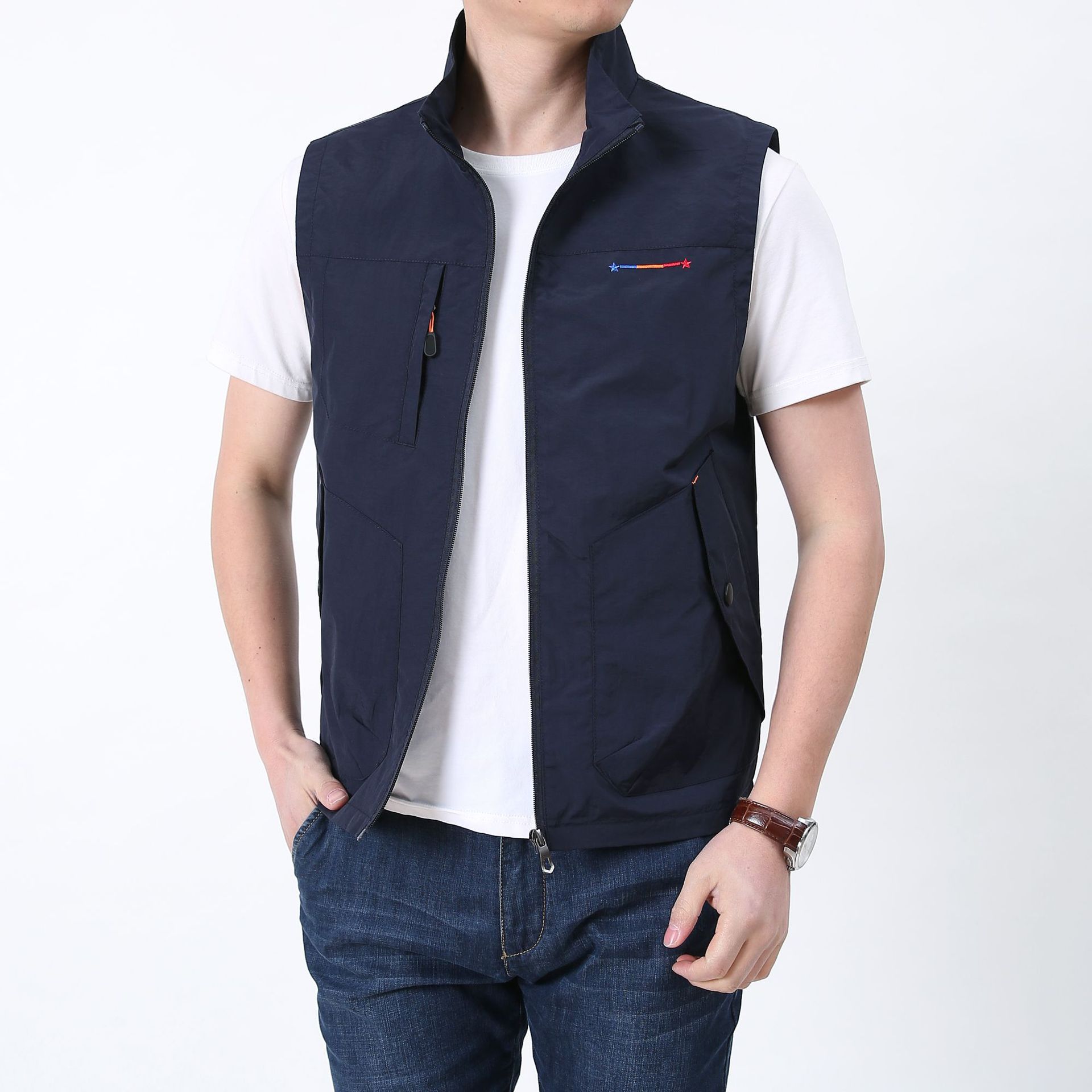 中老年春秋马甲男