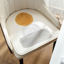 北欧现代马蹄形垫子皮椅餐椅坐垫美式轻奢风屁股垫凳子椅垫沙发垫