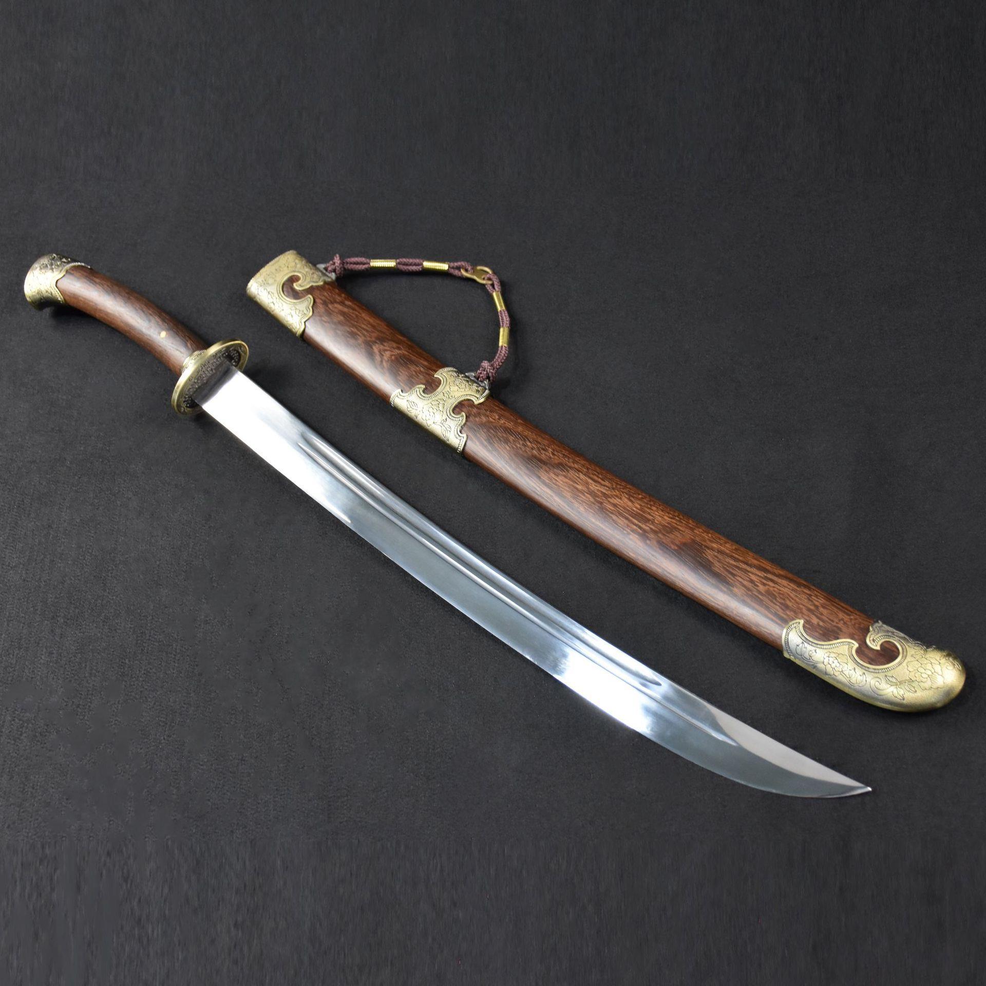 龙泉华影刀剑高碳钢一体清刀影视绣春刀防身冷兵器宝剑未开刃