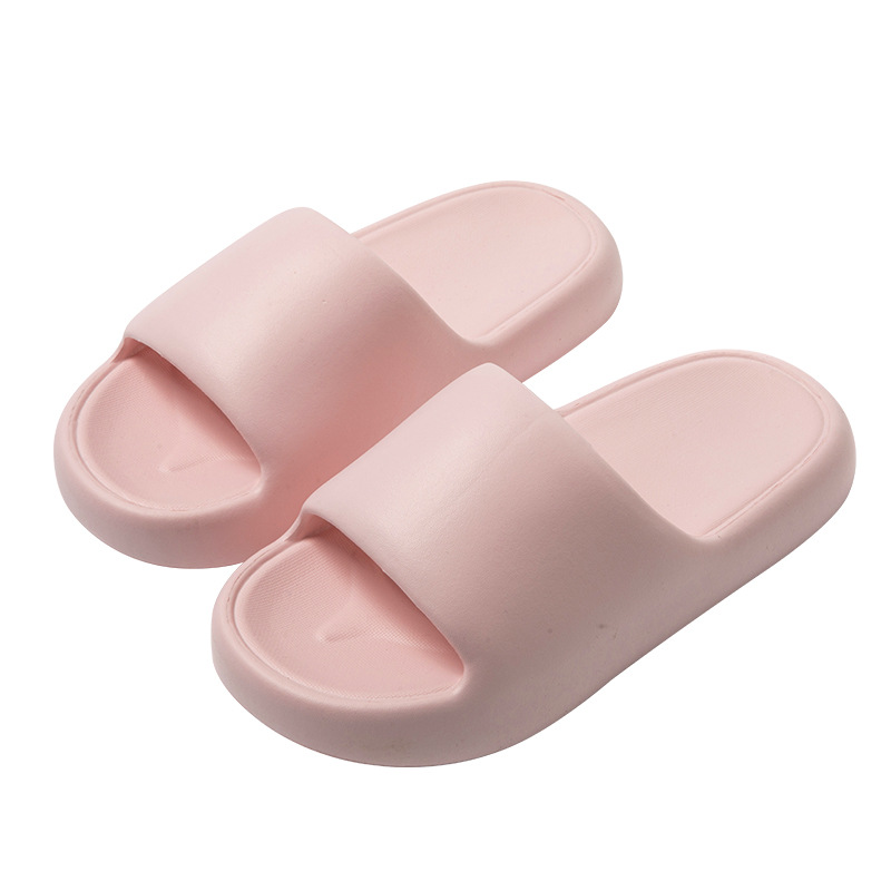 Super Soft Slip-on Slippers Women's Summer Thick-Soled Bathroom Non-Slip Slippers Home Fashion Outerwear Couple Sandals