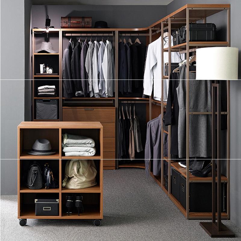 架子衣帽间置物架展示行李箱收纳橱组合衣帽间衣柜服装壁挂式