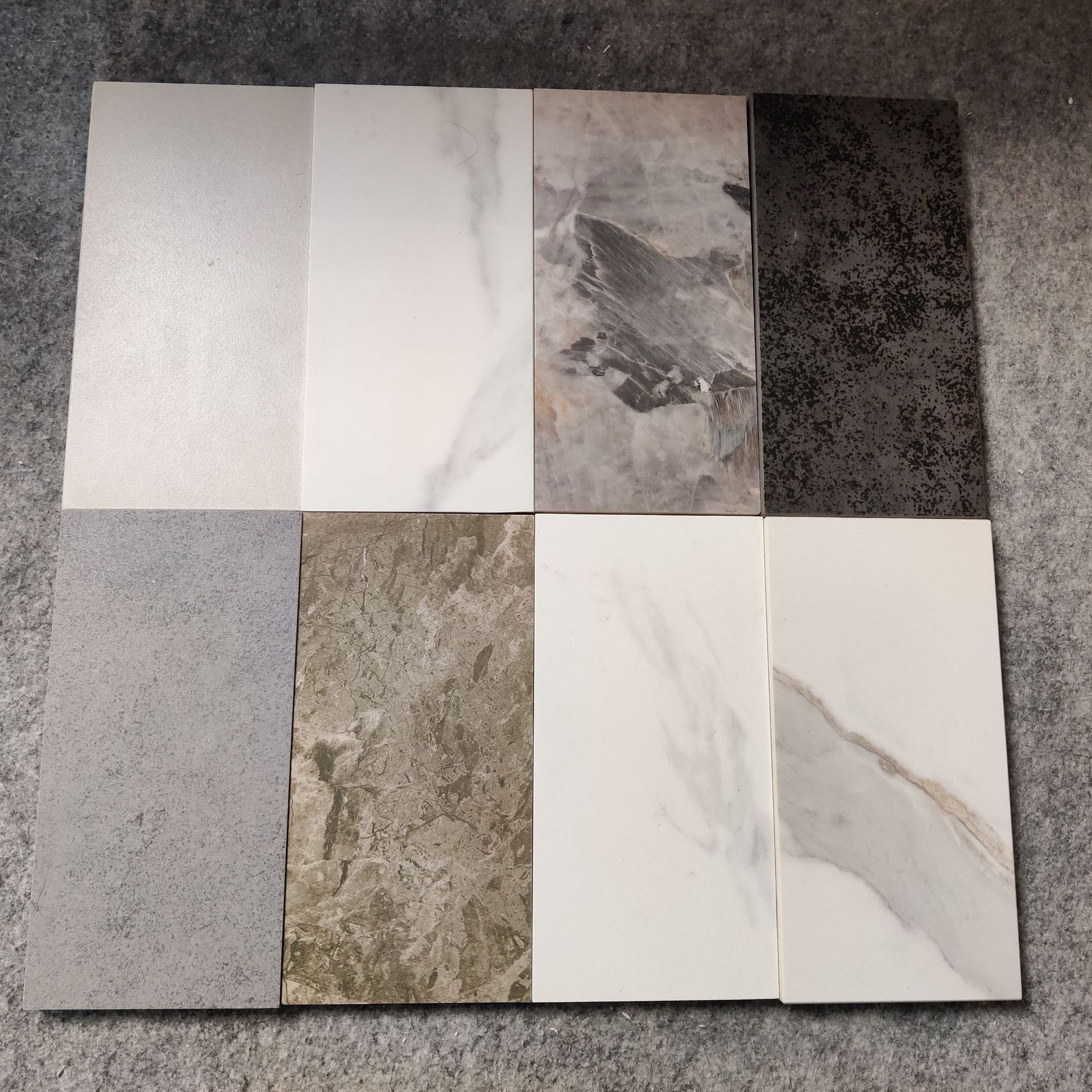 白色岩板鱼肚白大理石花纹板人造大理石大板岩板家具台面加工制定