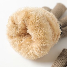 棉手套男冬季毛线触屏加绒加厚老人防寒零下40度保暖手套冬天女款