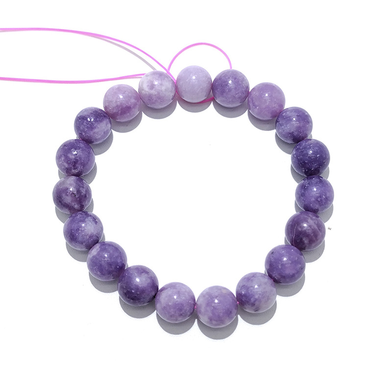 天然苏萤石手链舒俱来单圈伴生矿女款水晶紫萤石手链颜色情侣礼物