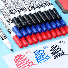 白板笔  水性可擦记号笔大容量粗头黑色红蓝彩色书写展示板笔批发