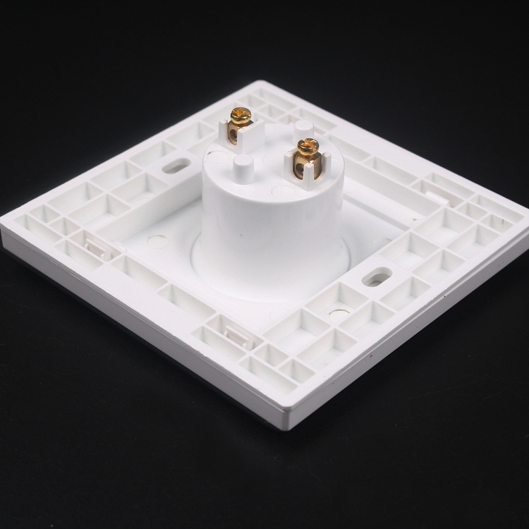 86型塑料款暗装平灯座吸顶式灯座螺口灯座e27灯座平装灯头批发