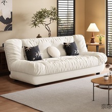 n~云朵两用可折叠沙发多功能沙发床客厅小户型现代实木奶油风北欧