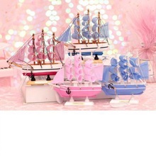 一帆风顺摆件书桌装饰小帆船模型少女可爱网红生日礼物房间装饰品