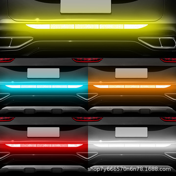 反光贴汽车后备箱保险杠尾箱贴车身个性创意反光条车贴片警示贴纸