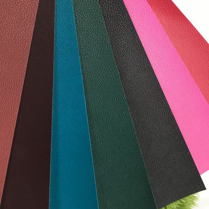 厂家批发pvc装帧纸复色系列针孔纹橘皮纹皮纹pvc充皮纸仿皮纸