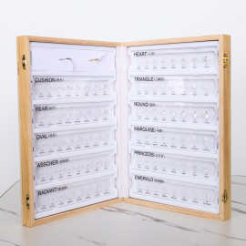 工厂源头天然莫桑石裸石各种规格尺寸对比圆形梨形祖母绿切雷迪恩